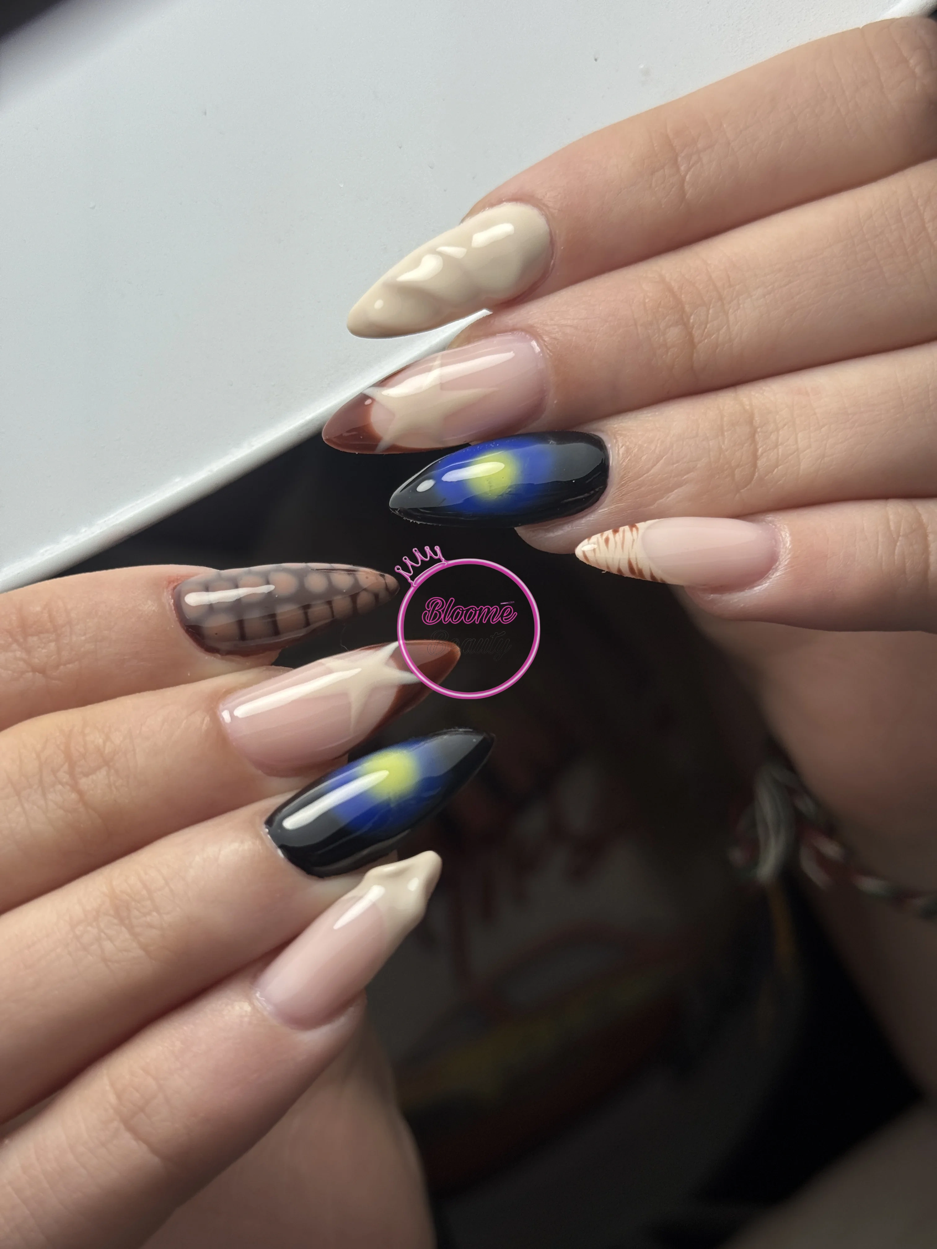 Timsah desen  - Nail Art - Bloome Beauty Club Bloome Beauty Club Çayyolu