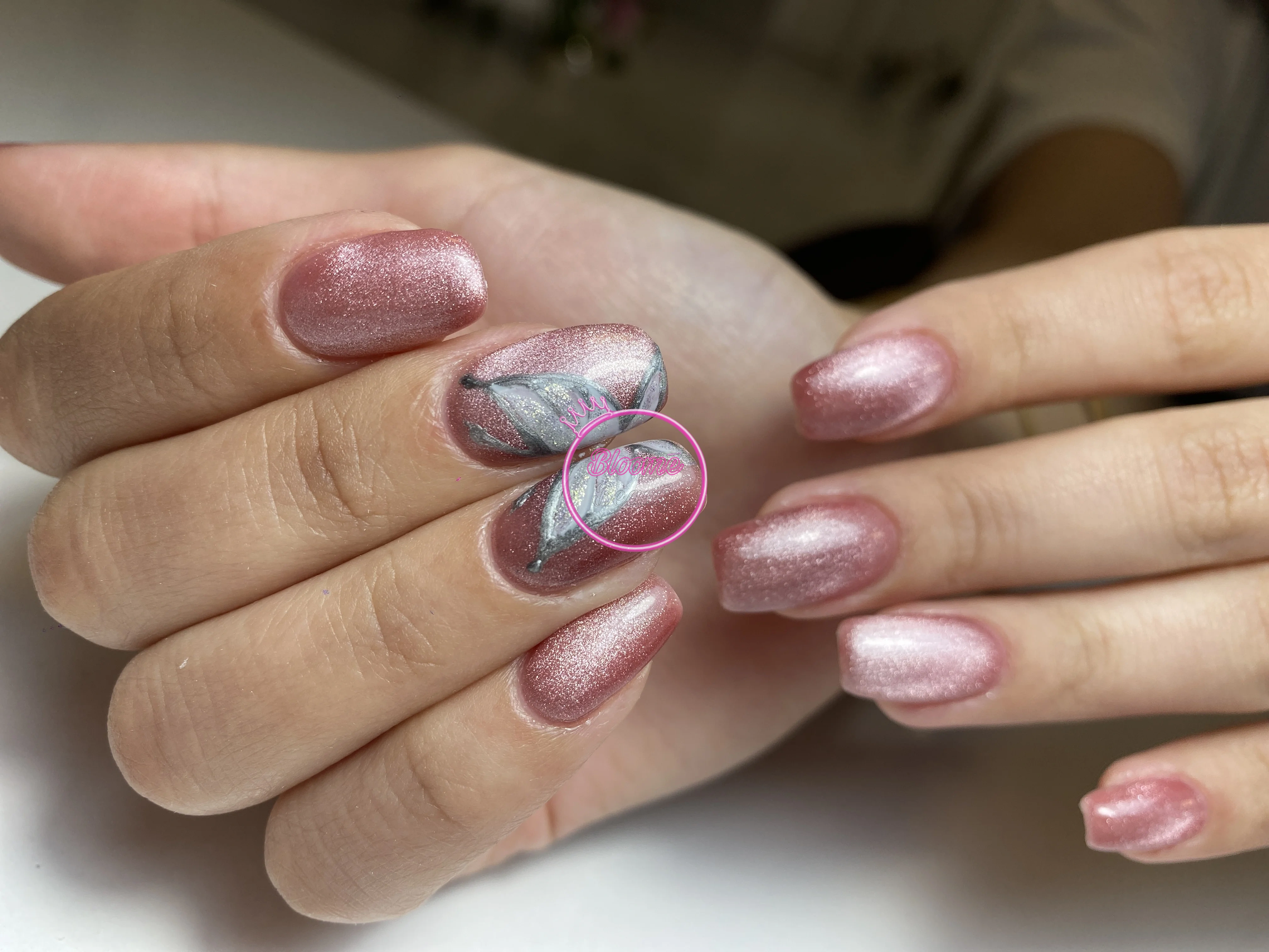 Kelebekli kedi gözü  - Nail Art - Bloome Beauty Club Bloome Beauty Club Ovacık