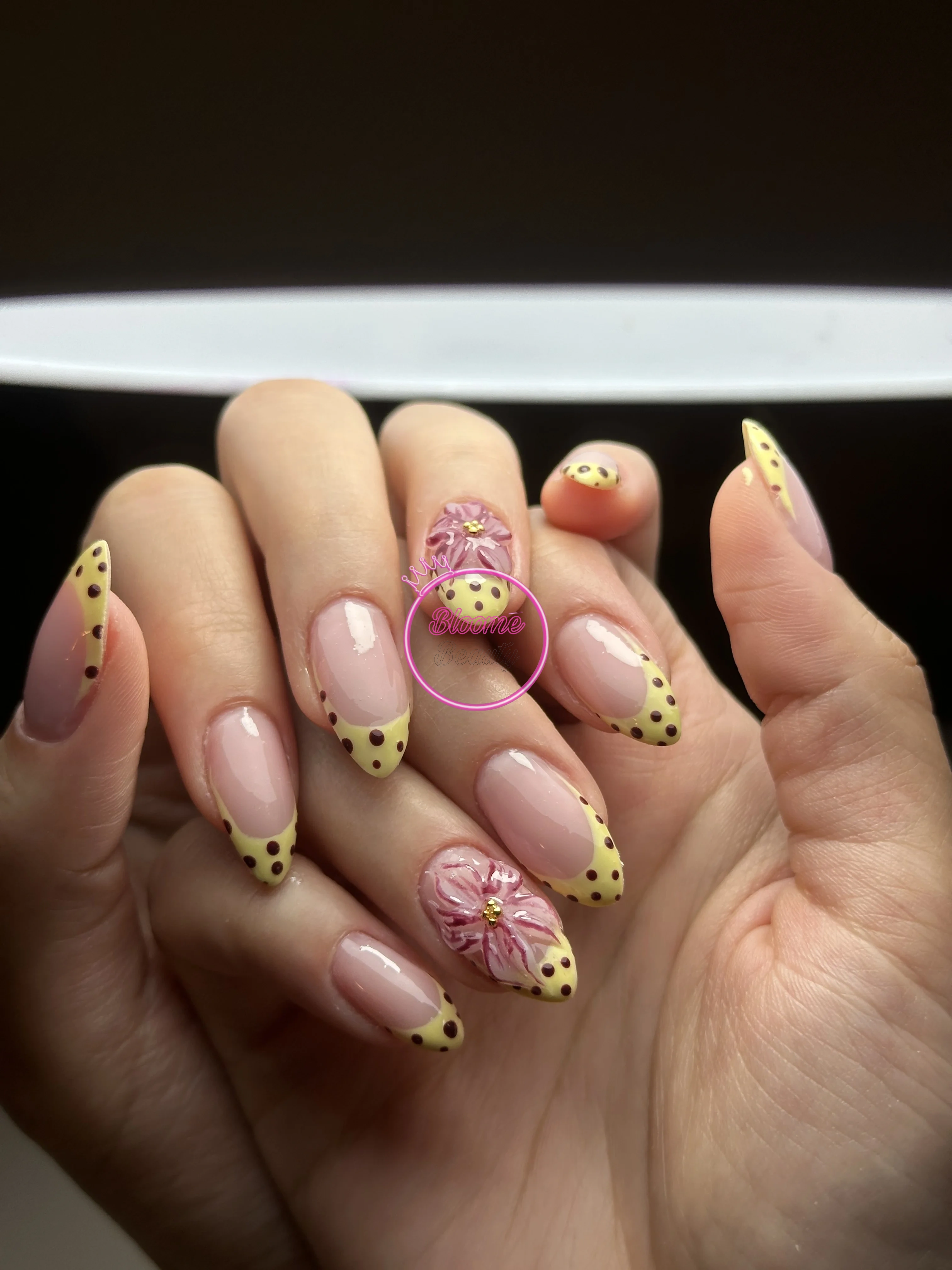 Puantiye kabartmalı nail art - Nail Art - Bloome Beauty Club Bloome Beauty Club Batıkent